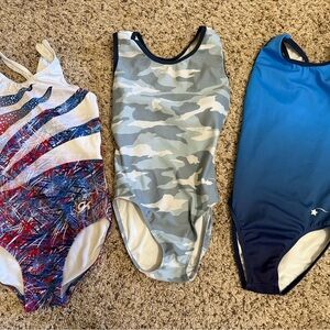 CS Girls child Small Gymnastic Leo’s - lot of 3